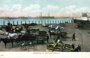 Shipping at Oakland harbor                